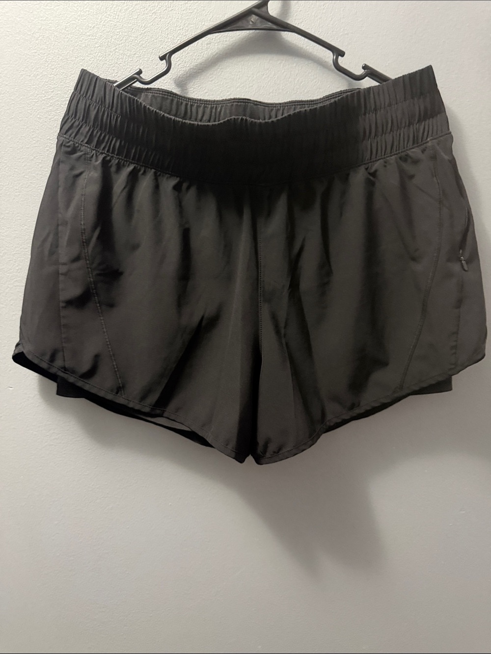 Women’s Avia Black Lined Athletic Shorts with Elastic Waist
